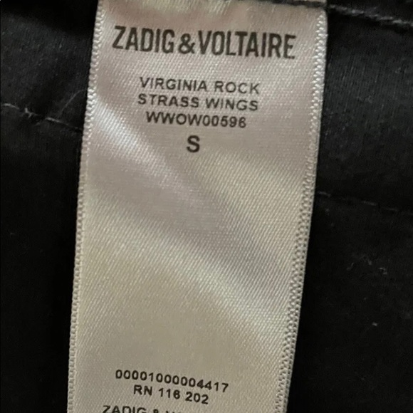 NWT Zadig & Voltaire Virginia Strass Rock Jacket S - Picture 8 of 8